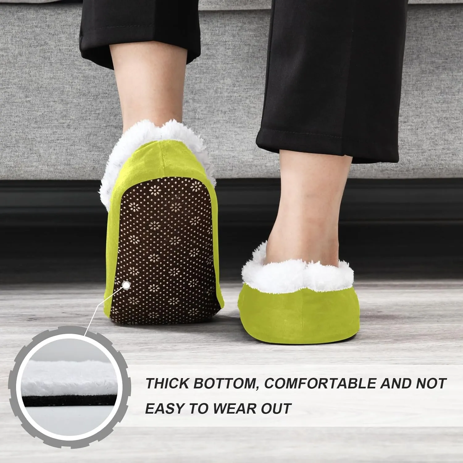 Aqua House Slippers Non-Slip Soft Bedroom Slippers for Men Bedroom
