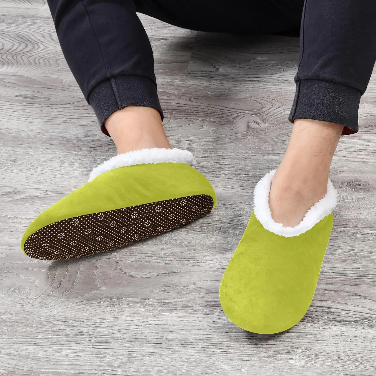 Aqua House Slippers Non-Slip Soft Bedroom Slippers for Men Bedroom