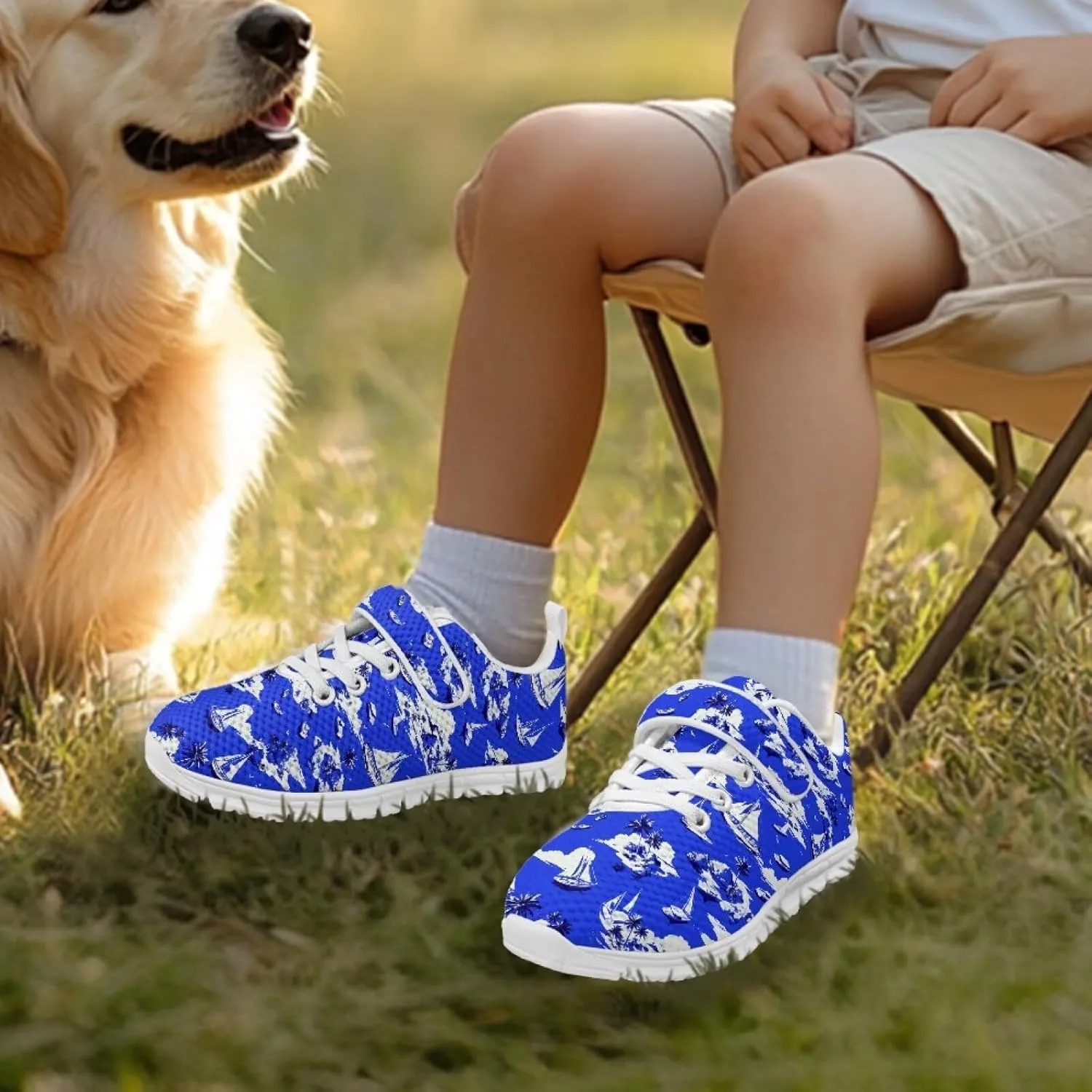 Athletic Sneaker for Boys Teen,Kids Girls Non-Slip Sneakers with White Sole Children's Single Buckle Sneakers