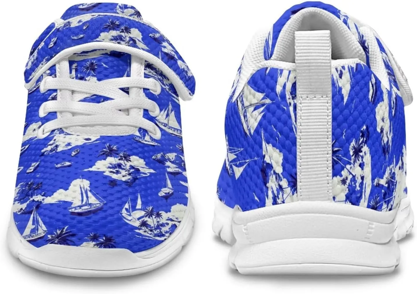 Athletic Sneaker for Boys Teen,Kids Girls Non-Slip Sneakers with White Sole Children's Single Buckle Sneakers