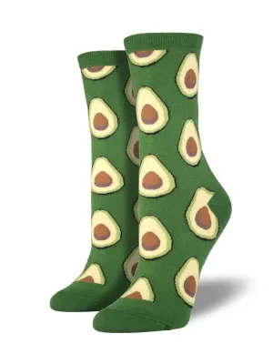 Avocado - Ladies Crew by Socksmith