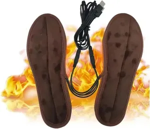 AVSMGP Heated Insoles USB Foot Winter Warmer Electric Heated Shoe Pads for Men Women,Hunting, Ski,Fishing,Hiking,Camping, Hiking,41 to 42(26cm)