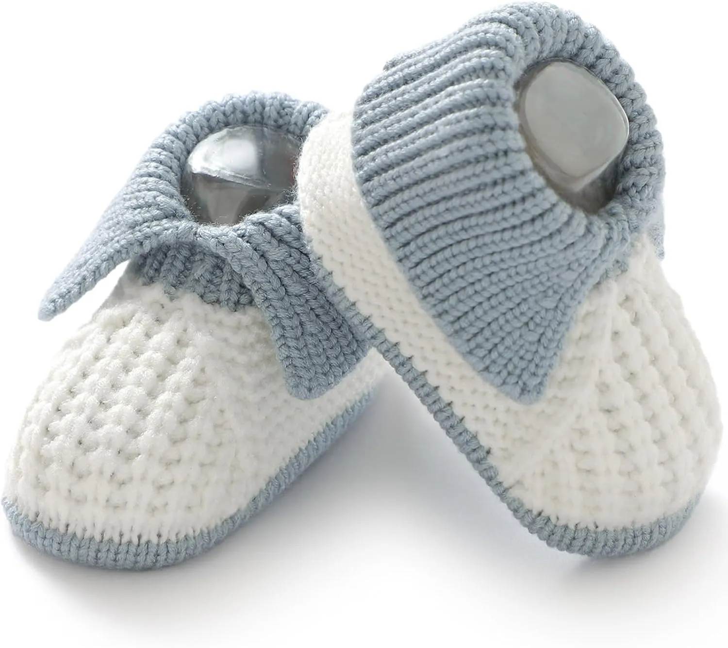 Baby Booties Newborn Hand Knit Sock Shoes Soft Cozy First Walkers for Infant Boys Girls