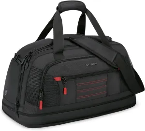 BAGSMART Gym Bag for Men, Expandable Lightweight Workout with Shoe Compartment & Wet Pocket, Water Resistant Weekender Bag, Black