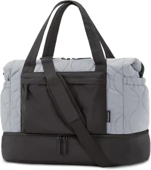 BAGSMART Puffer Duffle Bag for Travel, 33L Weekender Bags for Women, Carry on Bag with Shoe Compartment, Lightweight Travel bag, TSA-Free Overnight Hospital Bag