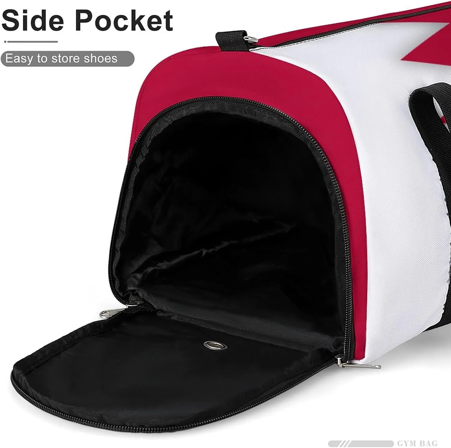 Bahrain Flag Travel Duffle for Men Women with Wet Pocket and Shoe Compartment
