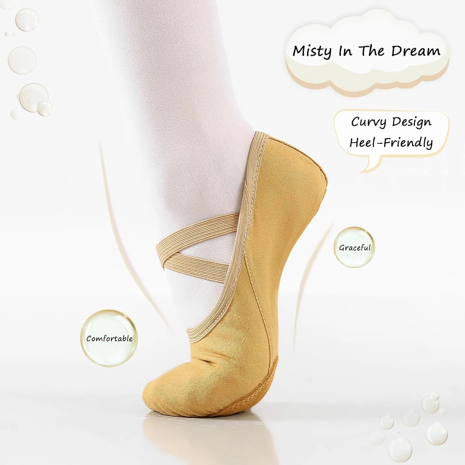Ballet Shoes for Girls Toddler Kids Adult Women Soft Canvas Dance Slippers Gymnastics Shoe