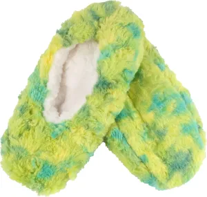 BambooMN Adult Super Soft Warm Cozy Fuzzy Soft Touch Sleeper Slippers Non-Slip Lined Socks