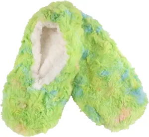 BambooMN Adult Super Soft Warm Cozy Fuzzy Soft Touch Sleeper Slippers Non-Slip Lined Socks