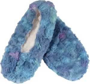 BambooMN Adult Super Soft Warm Cozy Fuzzy Soft Touch Sleeper Slippers Non-Slip Lined Socks