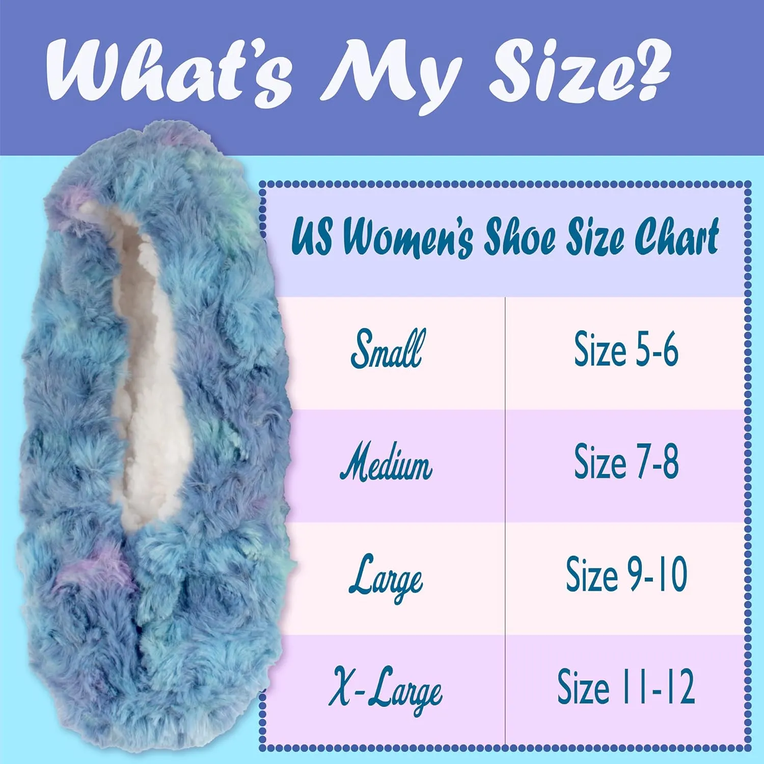 BambooMN Adult Super Soft Warm Cozy Fuzzy Soft Touch Sleeper Slippers Non-Slip Lined Socks