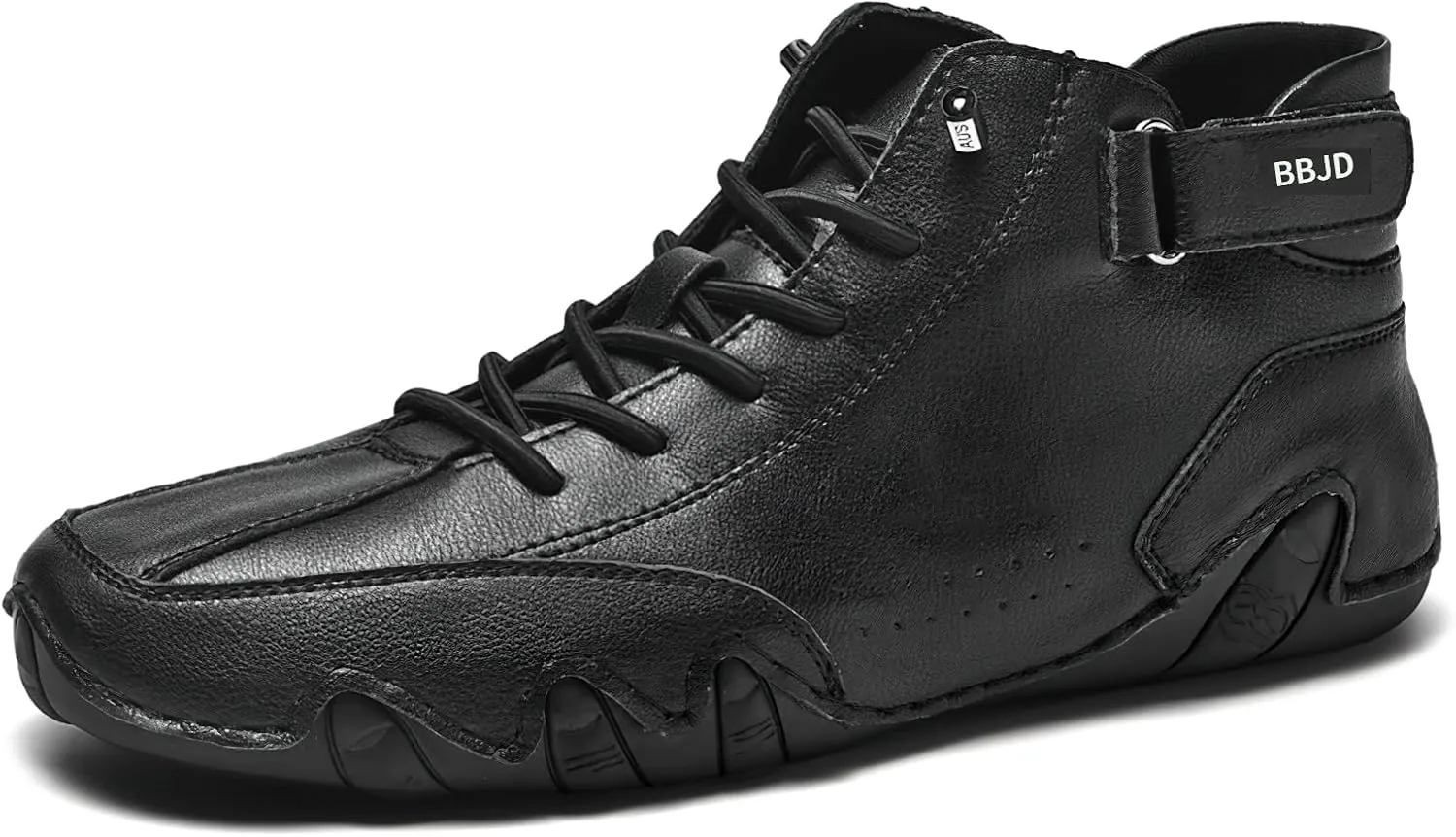 baobeijiadao Men's Beck Shoes Waterproof Non Slip High Top Chukka Boots Handmade Suede Caual Outdoor Sneakers