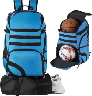 Basketball Backpack for Men Women Basketball Soccer Bag with Ball Compartment Shoes Bag Sports Gym Backpack