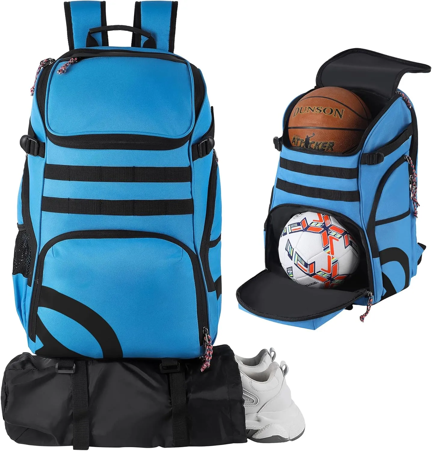 Basketball Backpack for Men Women Basketball Soccer Bag with Ball Compartment Shoes Bag Sports Gym Backpack