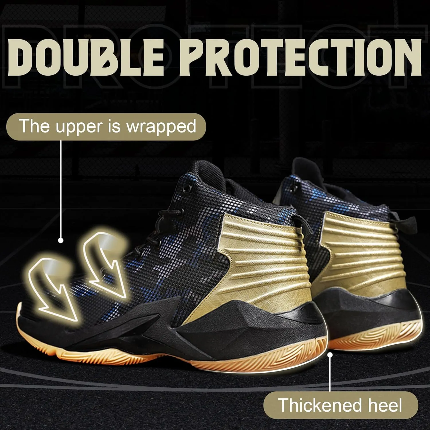 Basketball Shoes for Men Lightweight Durable for Outdoor Sports Training Matches