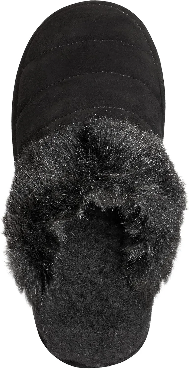 BEARPAW Women's Loki Style Quilted Slippers - 3053W Jordyn - Cozy Indoor/Outdoor House Shoe