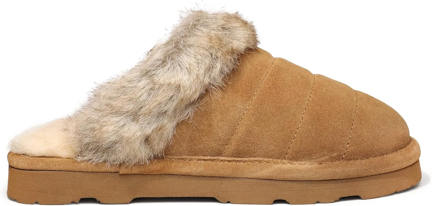 BEARPAW Women's Loki Style Quilted Slippers - 3053W Jordyn - Cozy Indoor/Outdoor House Shoe