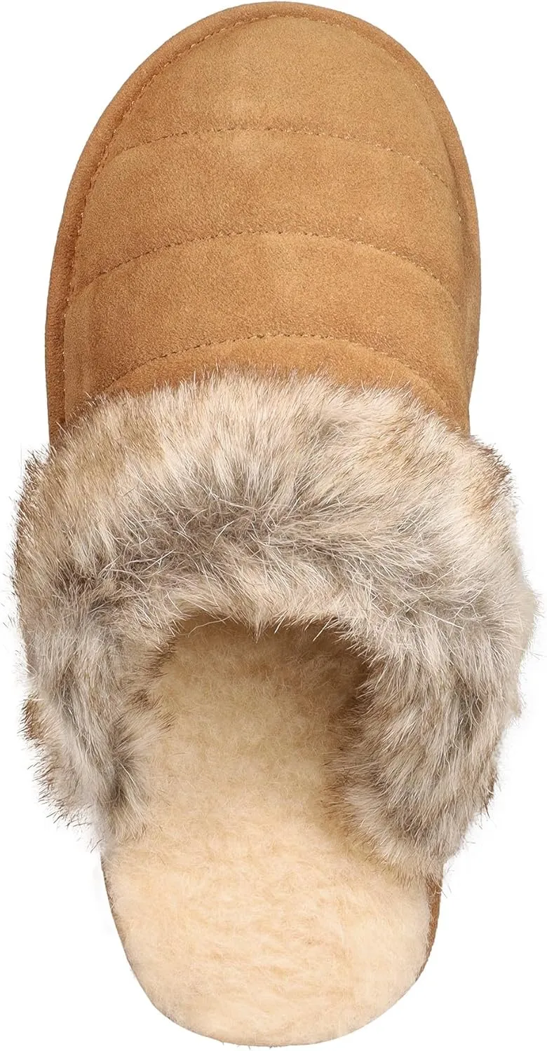BEARPAW Women's Loki Style Quilted Slippers - 3053W Jordyn - Cozy Indoor/Outdoor House Shoe