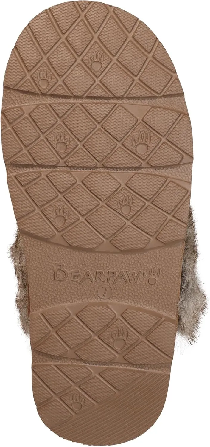 BEARPAW Women's Loki Style Quilted Slippers - 3053W Jordyn - Cozy Indoor/Outdoor House Shoe