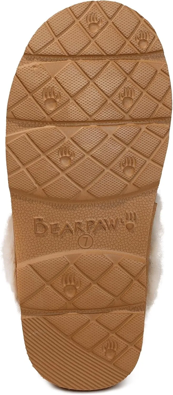 BEARPAW Women's Loki Style Quilted Slippers - 3053W Jordyn - Cozy Indoor/Outdoor House Shoe