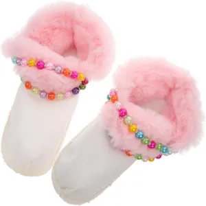 BESTYASH Plush Lining Cotton Slipper Cover Liner Inserts Feet Slippers Insoles Fleece Thick Inner Lining Women