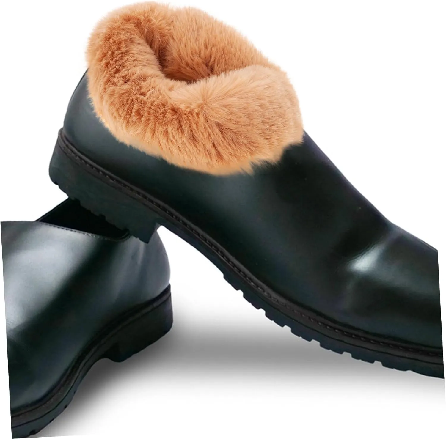 BESTYASH Velvet Fluffy Insole Thick Inserts Removable Shoe Pads Furry Fur Liners for Hole Detachable Fuzzy Women