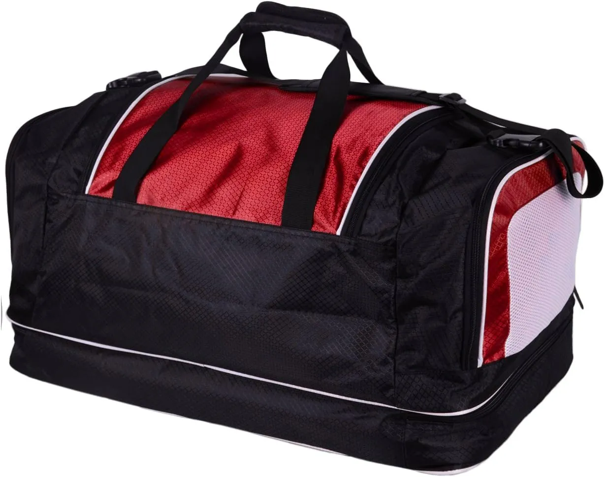 Big Base XX-Large Gym Sauna Bag with Shoe Compartment - 25 Inches - Sports Duffel Bag - Durable - Multiple Colors