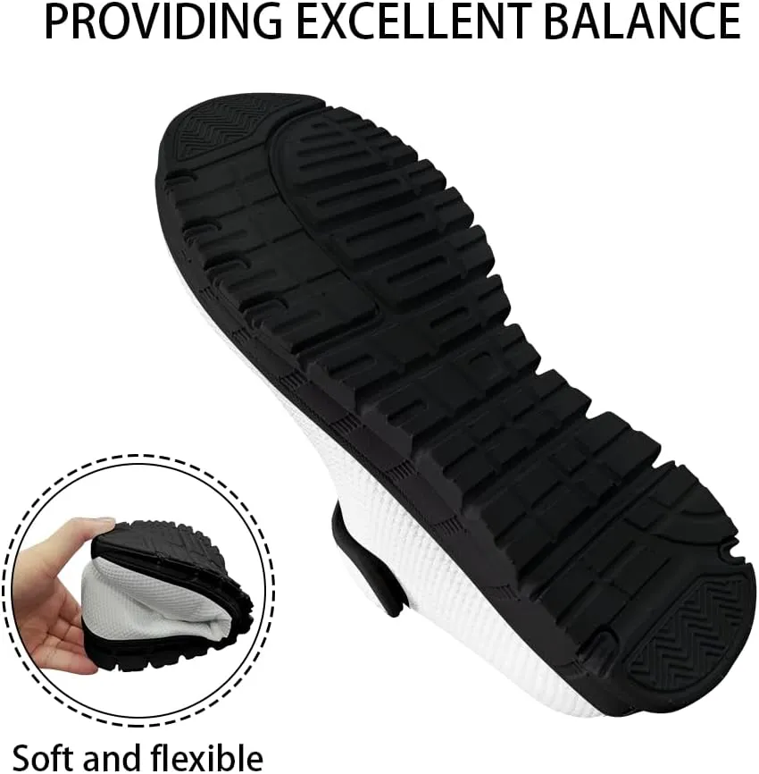 Binienty Women's Flats Mesh Mary Jane Shoes Round Toe Buckle Strap Tennis Walking Shoes Beach Travel Footwear