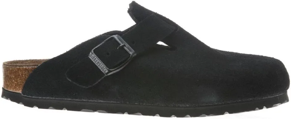 Birkenstock Women's Boston Soft Footbed Clogs, Black, 7-7.5 Narrow