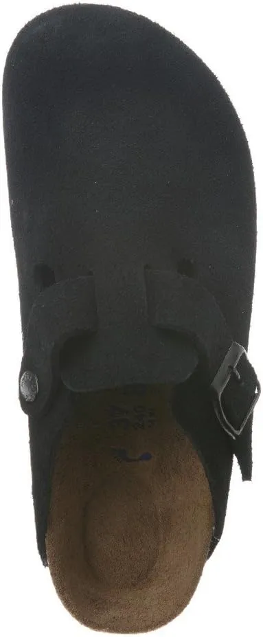 Birkenstock Women's Boston Soft Footbed Clogs, Black, 7-7.5 Narrow