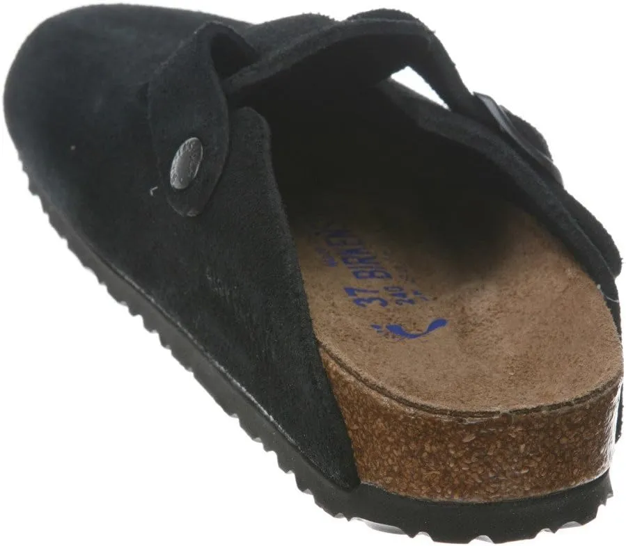 Birkenstock Women's Boston Soft Footbed Clogs, Black, 7-7.5 Narrow