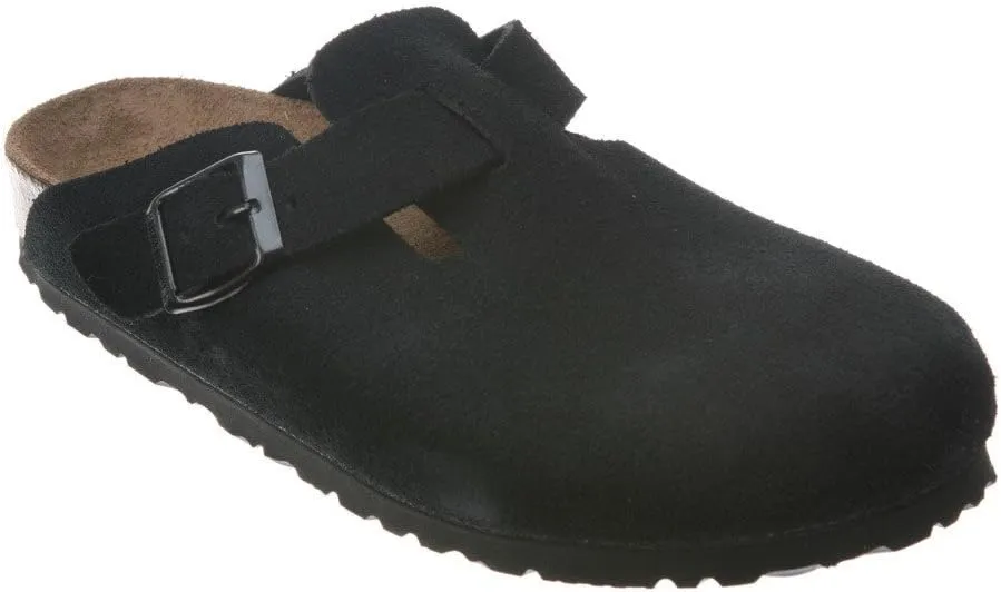 Birkenstock Women's Boston Soft Footbed Clogs, Black, 7-7.5 Narrow