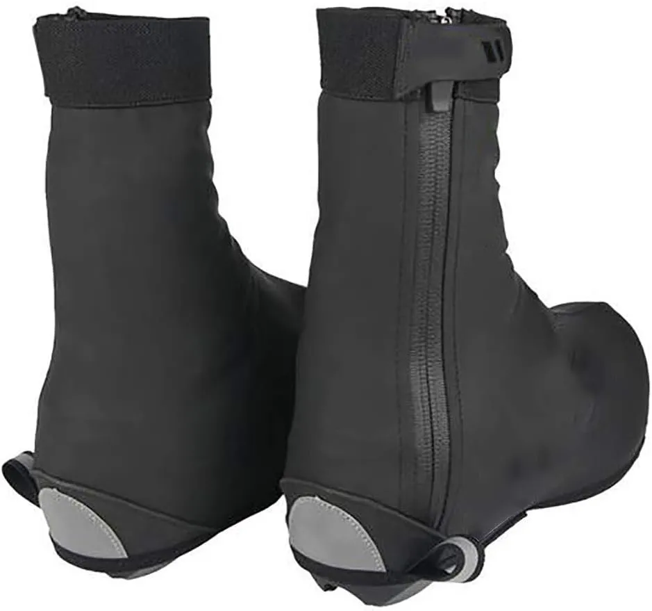 Black Waterproof Rain Boot Shoe Cover Cycling Shoe Covers Thermal Bike Shoe Covers Windproof Shoe Warmers Overshoes Mountain Road Bike Shoes Covers