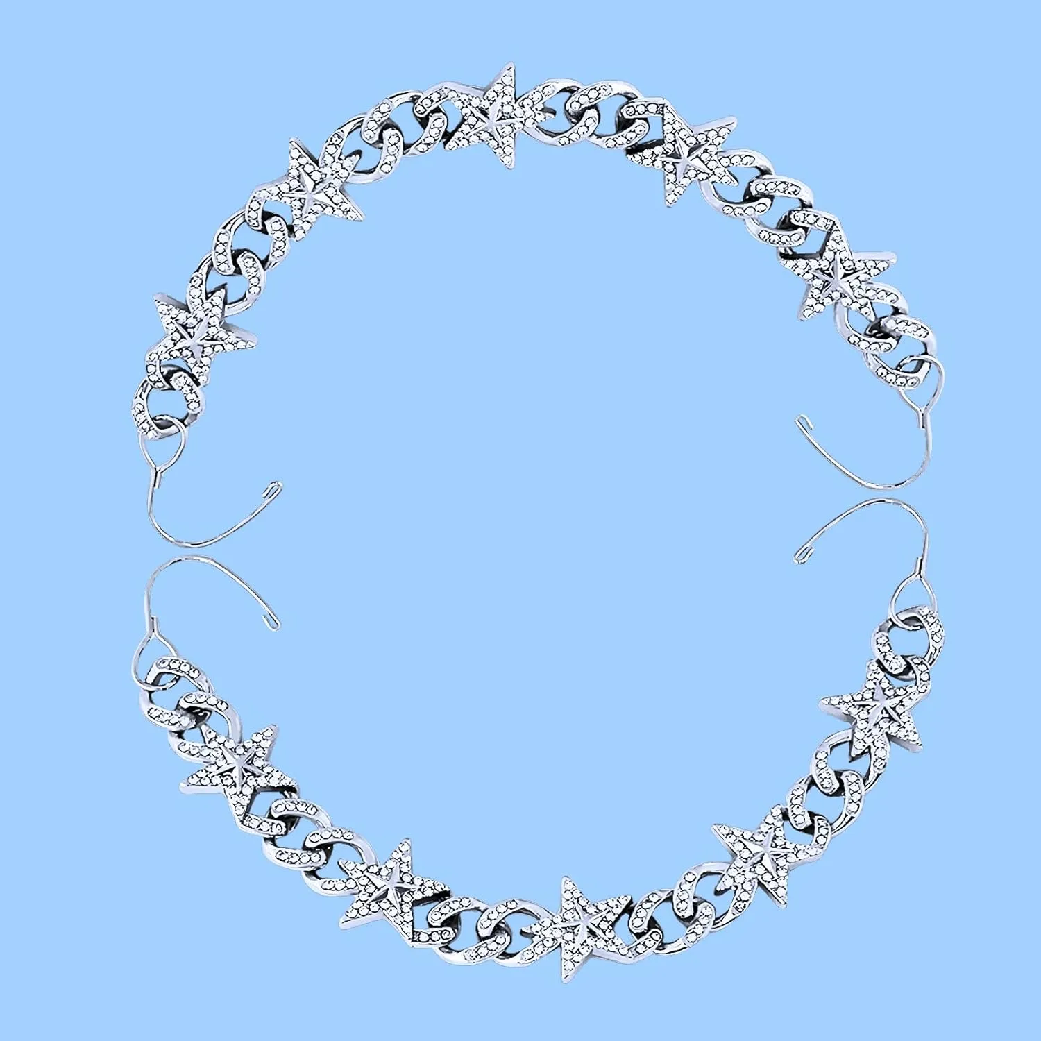 Bling Shoe Chains For Adults Women Men Teens Girls Boys, Rhinestone Chain Shoe Charms For Clog Sandals,Shoe Decoration Accessories For Birthday Gifts Party Favors