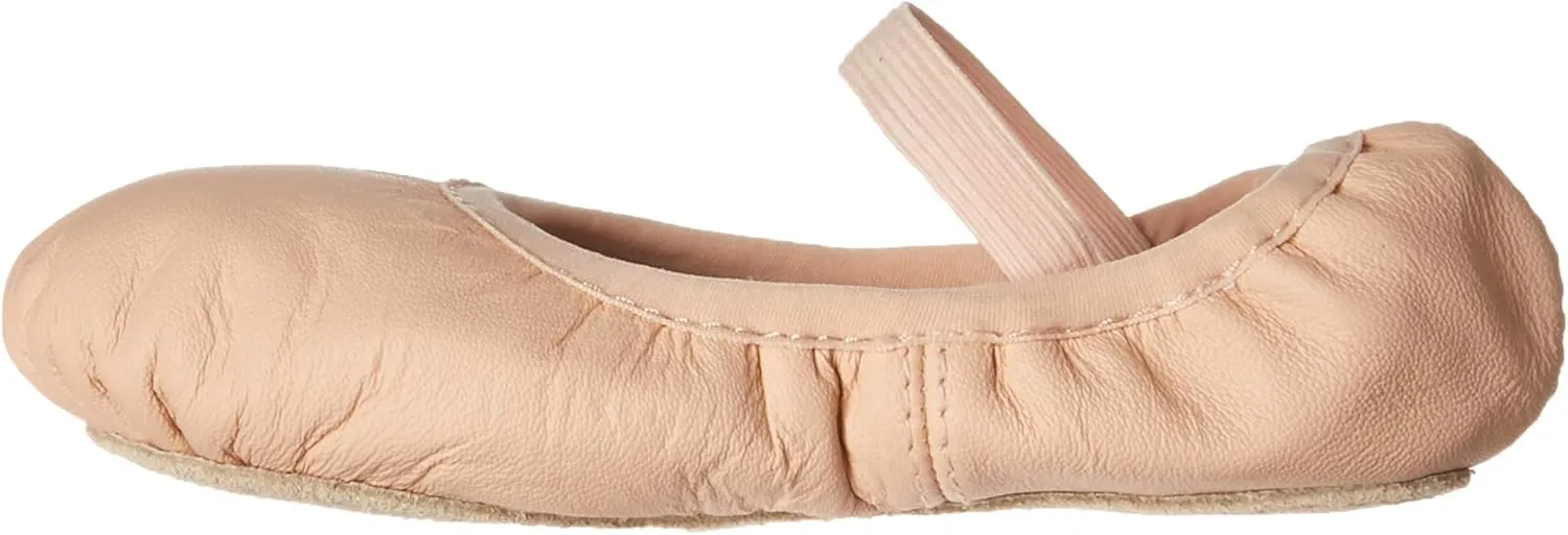 Bloch Bloch Belle Child Ballet Shoes, Toddler Girls Dance Shoes, High Durability, Soft Leather Upper, Flexible Suede Outsole, Pre-Sewn Elastic, Heart Printed Sock-Liner, Ballet Shoe
