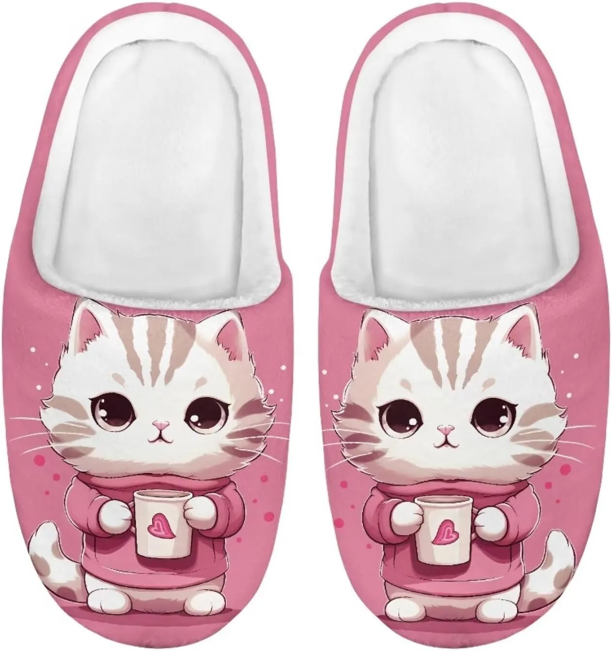 Boys Girls Slippers Plush Warm House Shoes Breathable Kids Flannel Fuzzy Slippers Winter Non Slip Indoor Cotton Shoes US 9-15