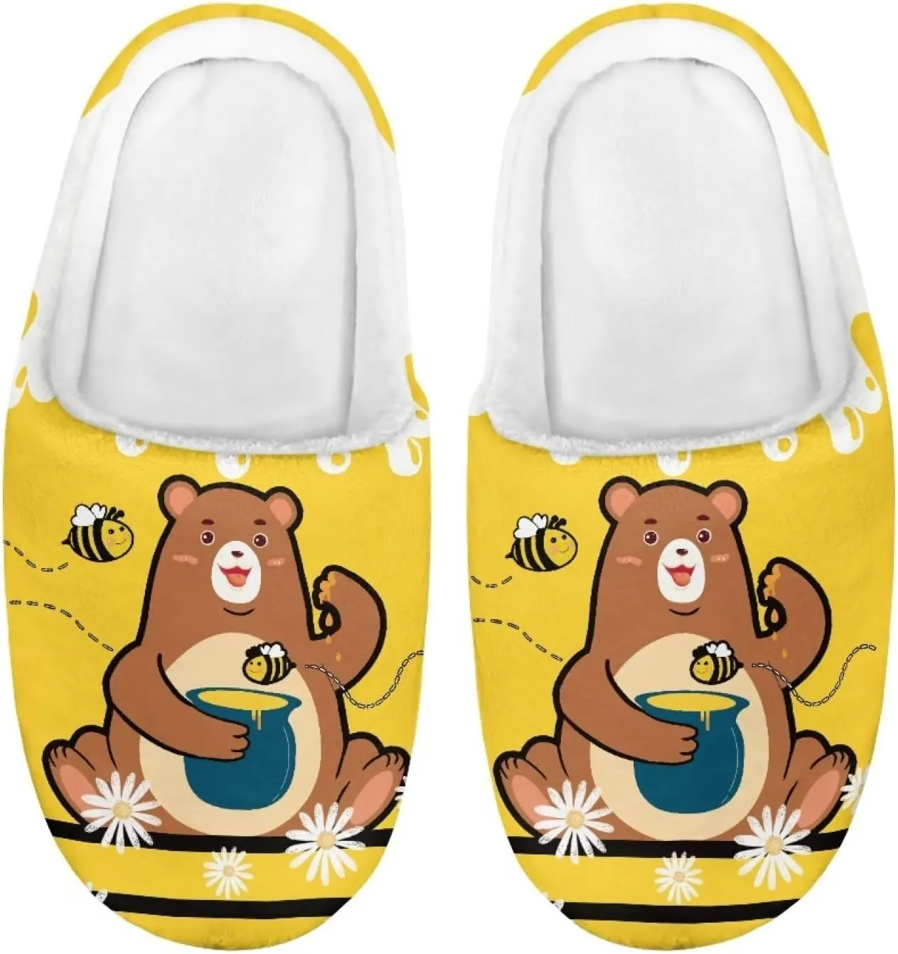 Boys Girls Slippers Plush Warm House Shoes Breathable Kids Flannel Fuzzy Slippers Winter Non Slip Indoor Cotton Shoes US 9-15