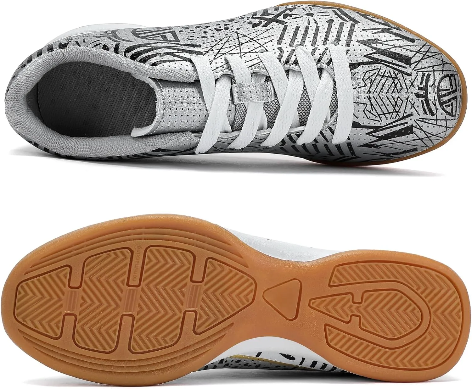 Boys Indoor Soccer Shoes Futsal Shoes for Girls Youth Indoor Soccer Cleats