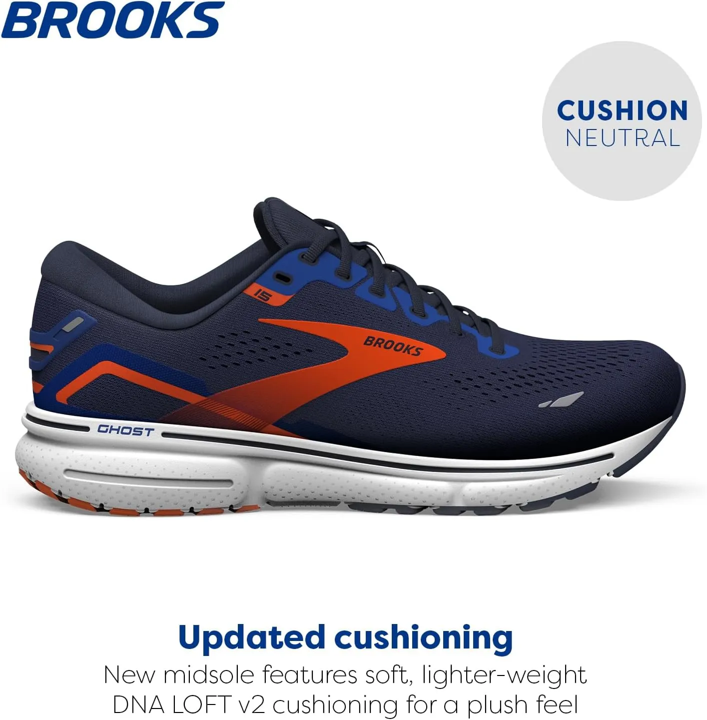 Brooks Men's Ghost 15 Neutral Running Shoe