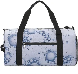 Bubbles Texture Fitness Large Gym Bag for Unisex with Shoe Compartment & Wet Pocket