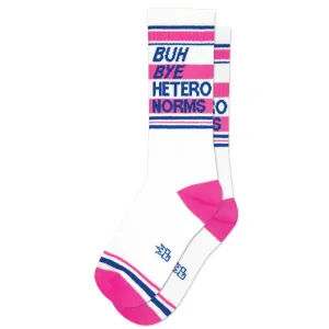 Buh Bye Hetero Norms Unisex Gym Crew Socks