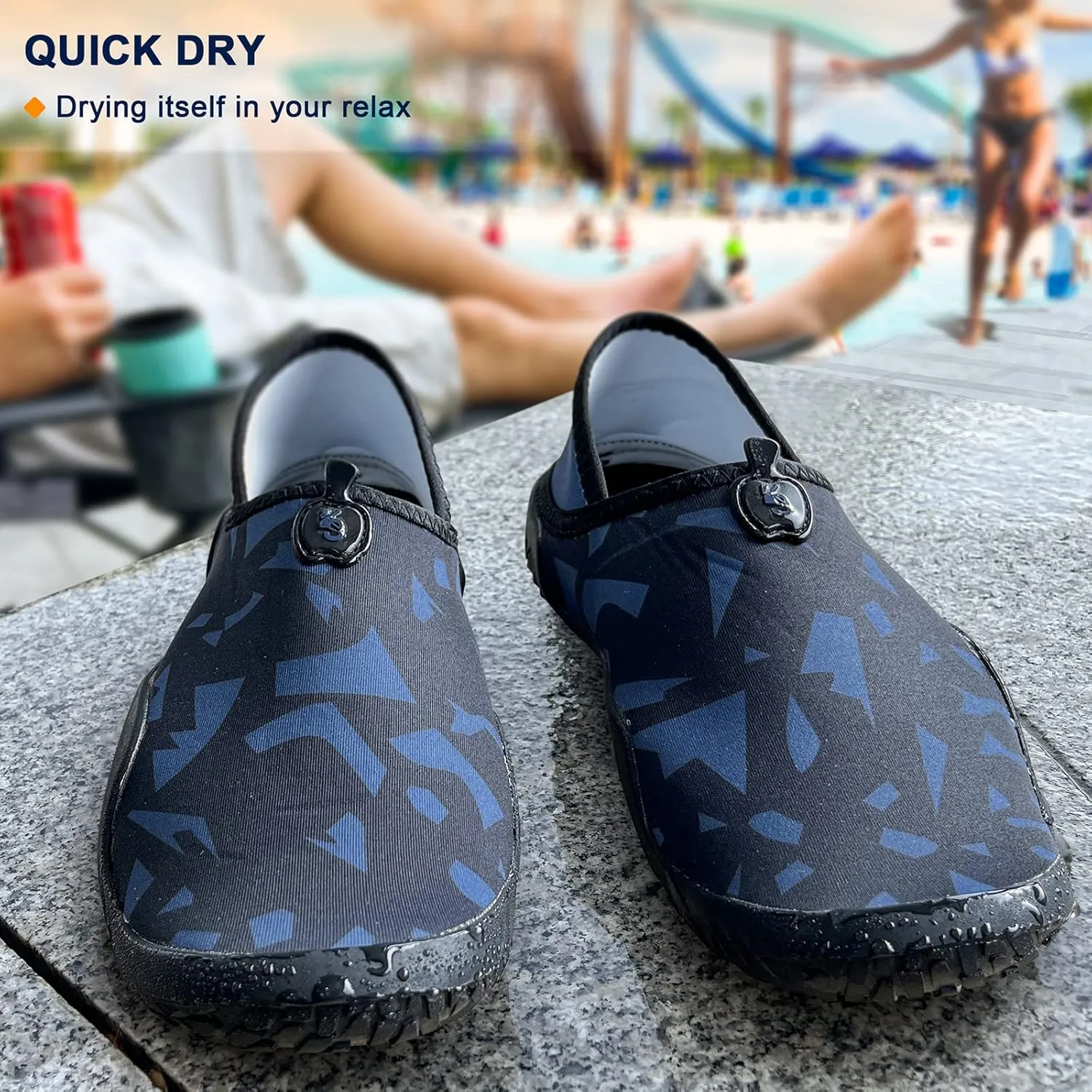 BULLIANT Water Shoes Men, Unisex Barefoot Aqua Shoes for Men Women Hiking Swimming Shoe