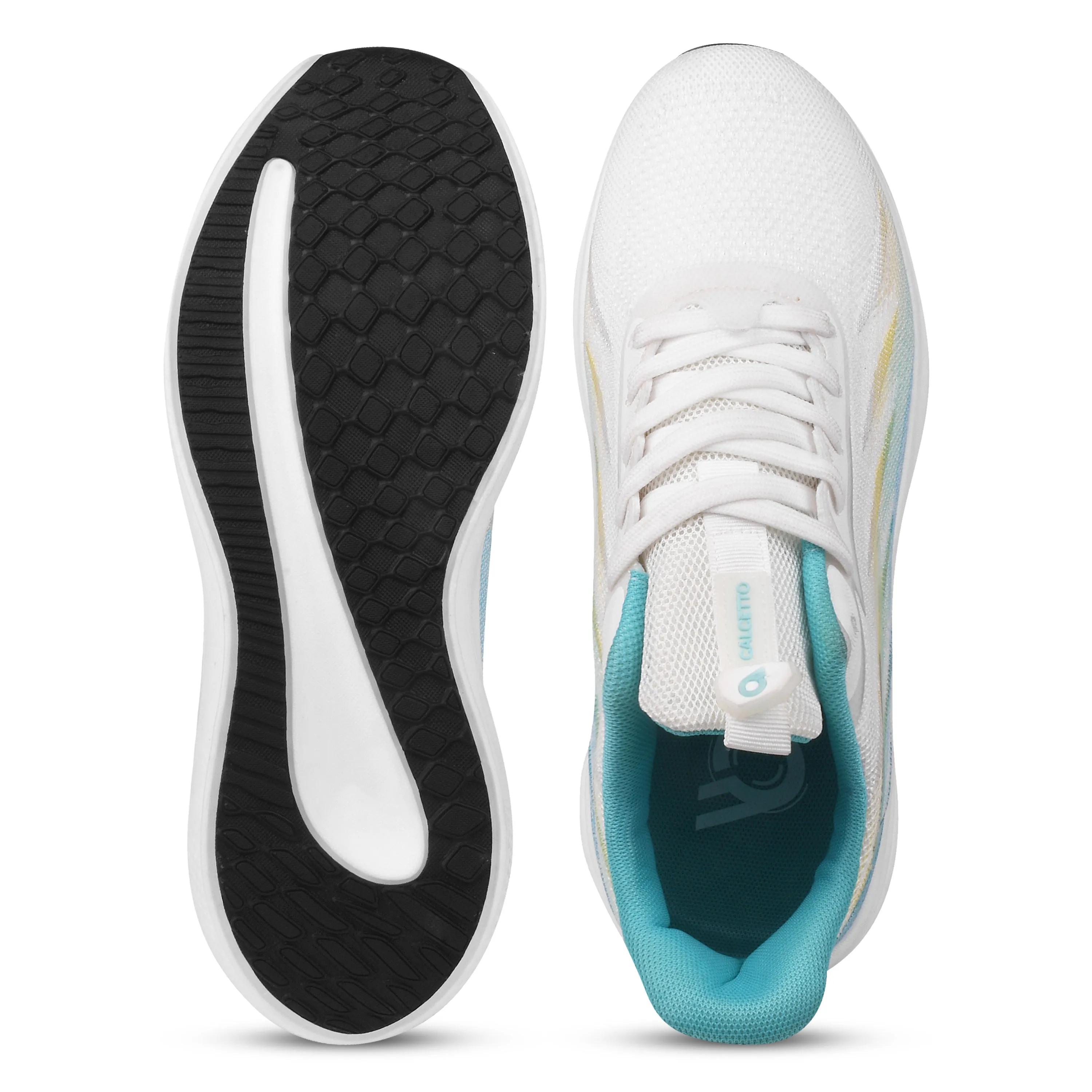 Calcetto Lightweight Lifstyle Men'S Running Sports Shoes CLT-0989 WHITE GREEN