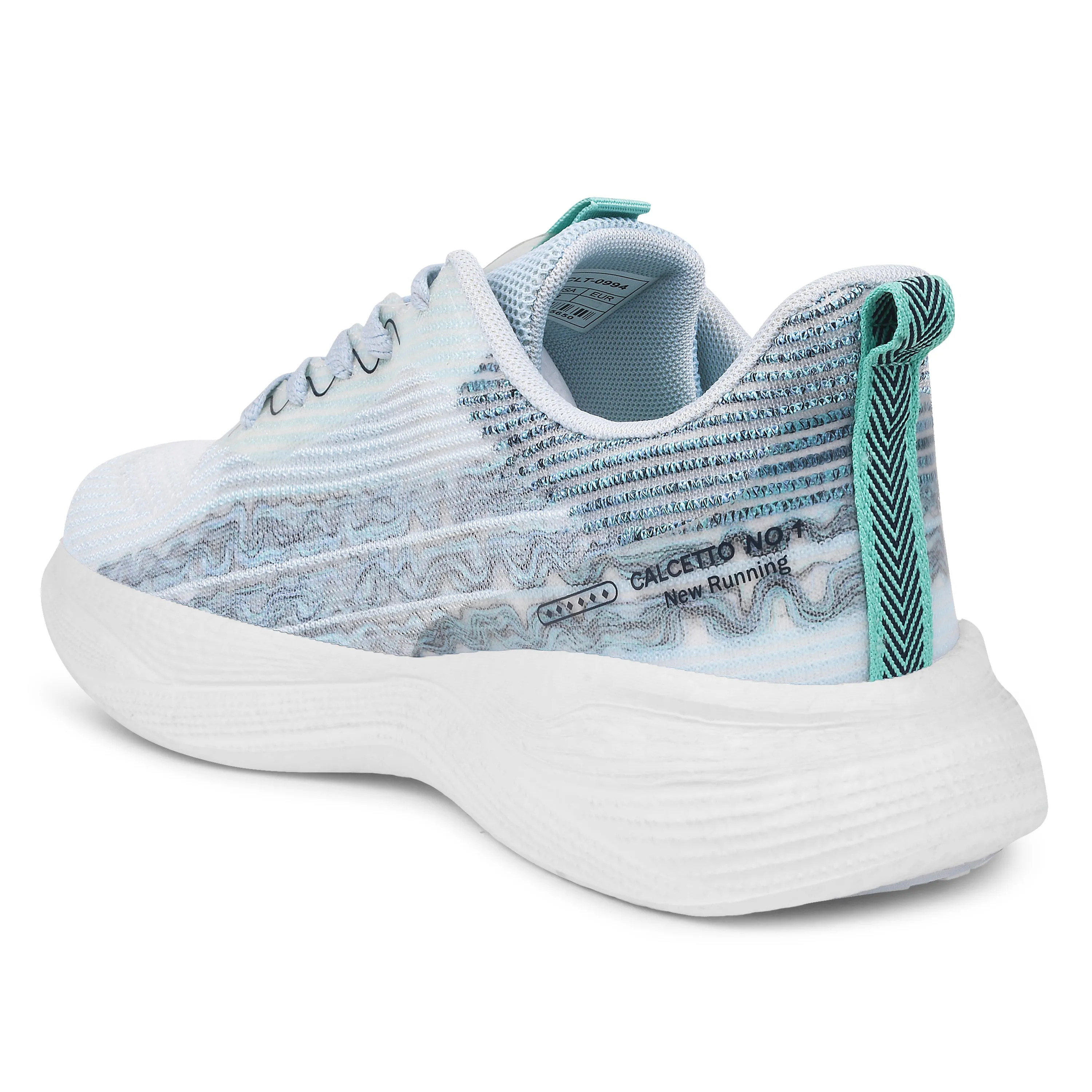 Calcetto Lightweight Lifstyle Men'S Running Sports Shoes CLT-0994 AQUA GREEN