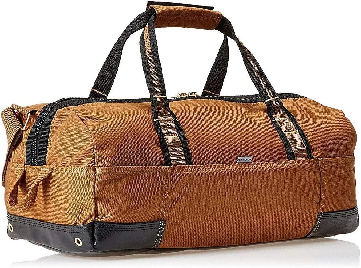Carhartt Essential Classic Duffel, Heavy-Duty Gear Bag for Jobsite, Gym, & Travel, Brown, 35L