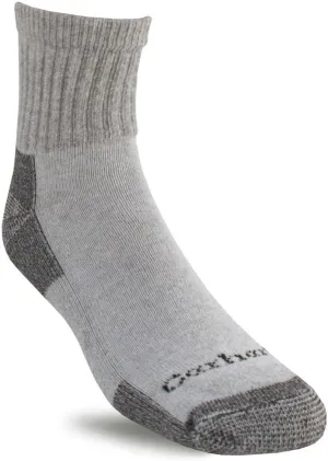 Carhartt Men's Midweight Cotton Blend Quarter Sock 3 Pack