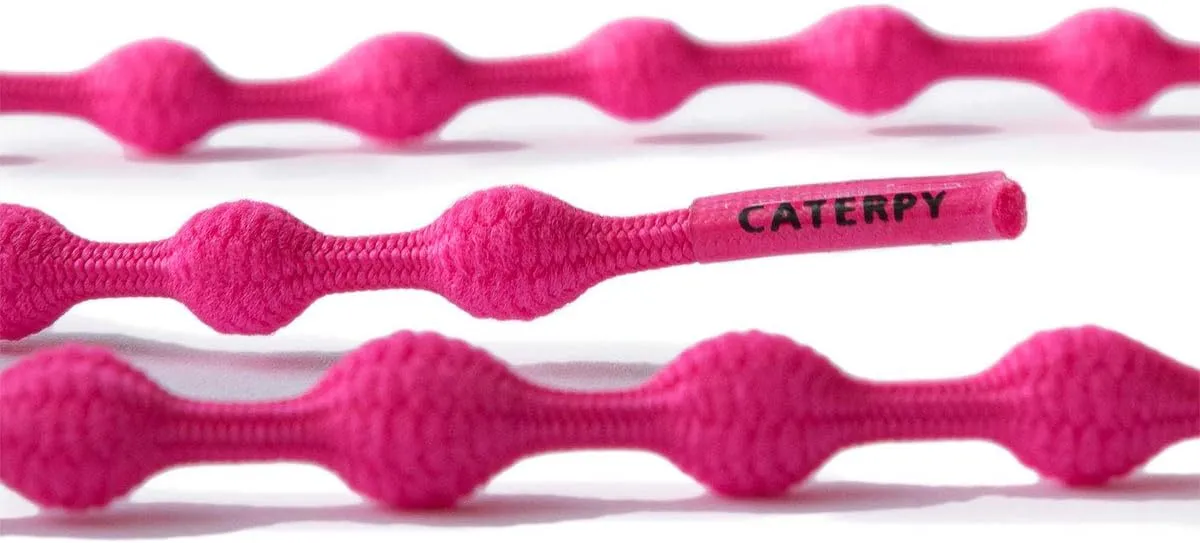 Caterpy RUN - Ultimate Elastic No-Tie Shoelaces | Custom Fit, Comfortable, Easy Install | For Adults, Kids, Running & Sports