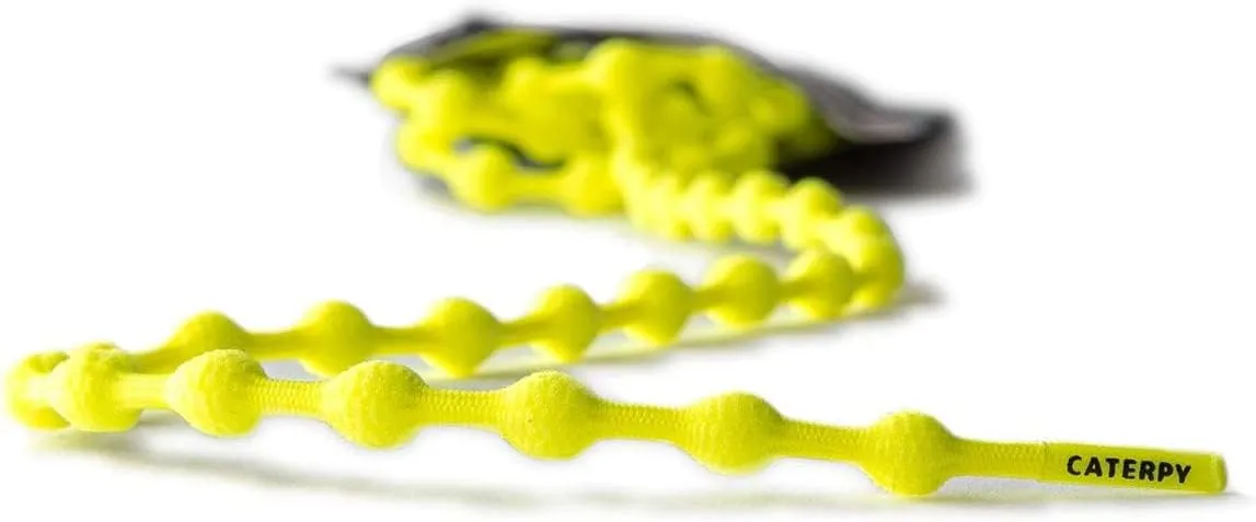 Caterpy RUN - Ultimate Elastic No-Tie Shoelaces | Custom Fit, Comfortable, Easy Install | For Adults, Kids, Running & Sports