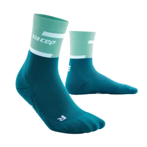 CEP | The Run Compression Socks 4.0 Mid-Cut | Women's | Ocean/Petrol