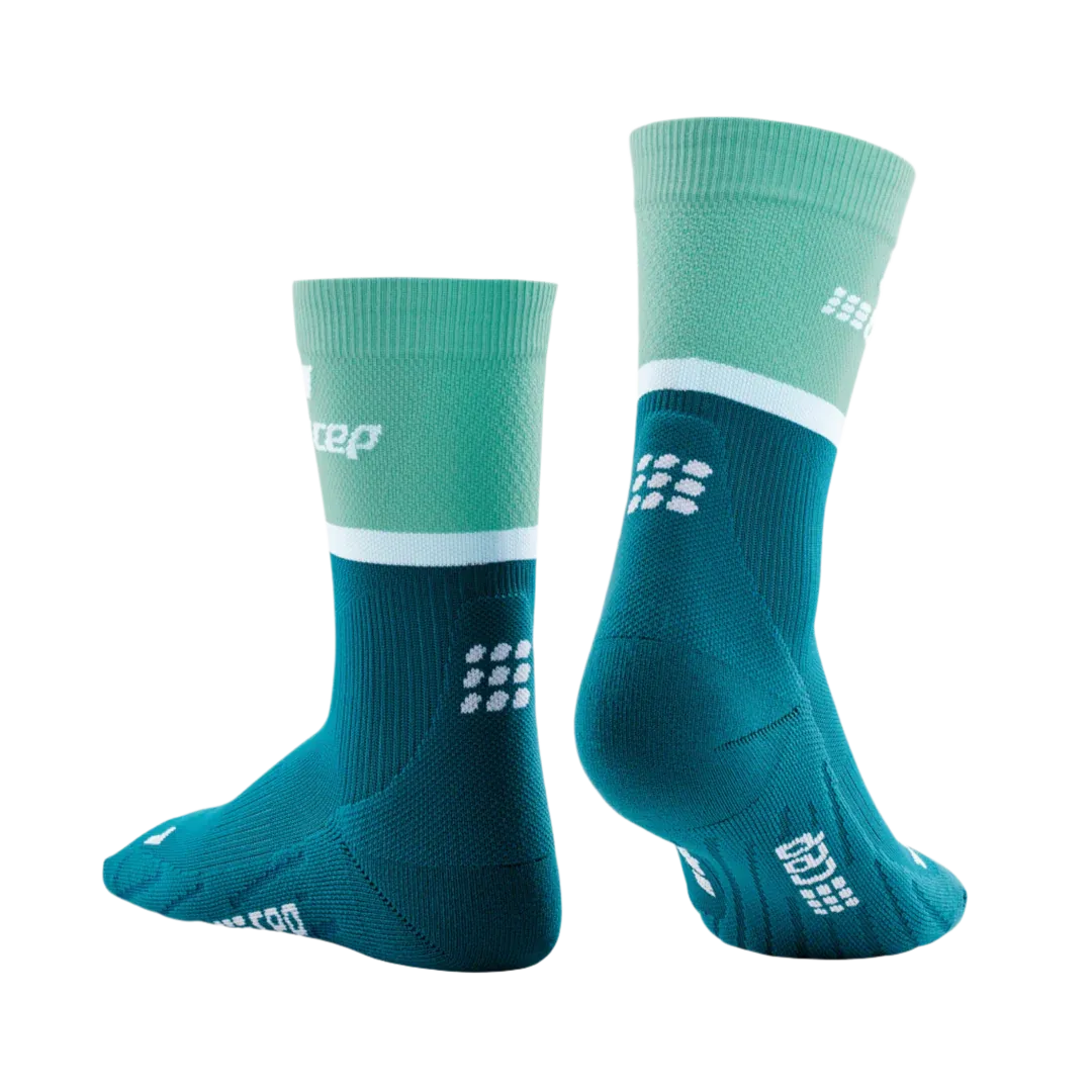 CEP | The Run Compression Socks 4.0 Mid-Cut | Women's | Ocean/Petrol